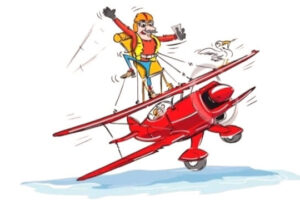 elderly woman becomes world's oldest wing walker