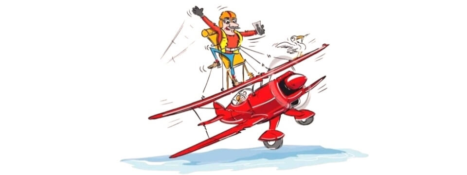 elderly woman becomes world's oldest wing walker