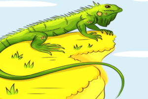which lizard was found in the new world