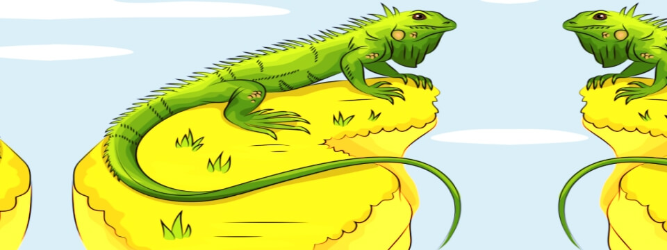 which lizard was found in the new world